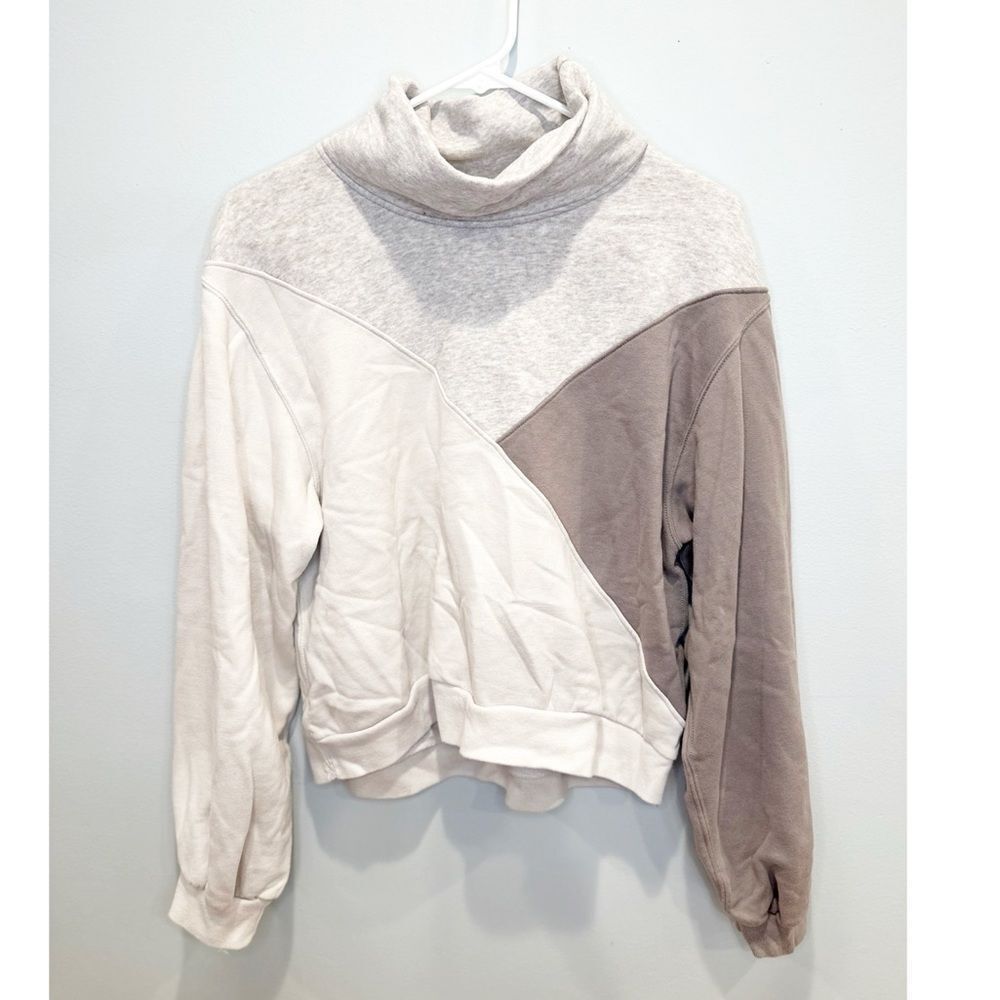Abercrombie And Fitch Soft A&F Mock Neck Colorblo… - image 1